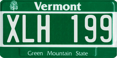 VT license plate XLH199