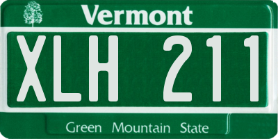 VT license plate XLH211
