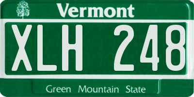 VT license plate XLH248