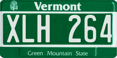 VT license plate XLH264