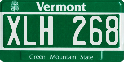 VT license plate XLH268