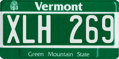 VT license plate XLH269