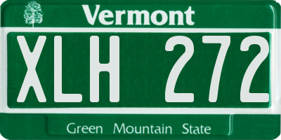 VT license plate XLH272