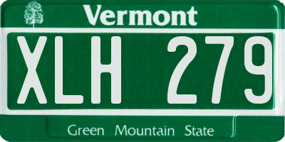 VT license plate XLH279