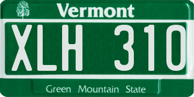 VT license plate XLH310