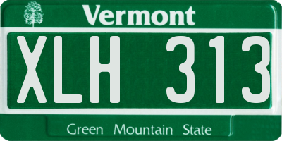 VT license plate XLH313
