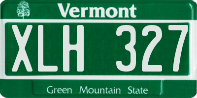 VT license plate XLH327