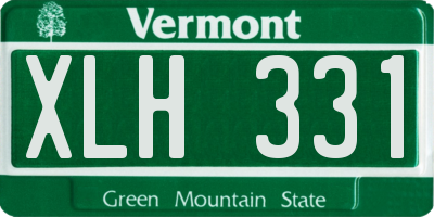 VT license plate XLH331