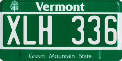 VT license plate XLH336