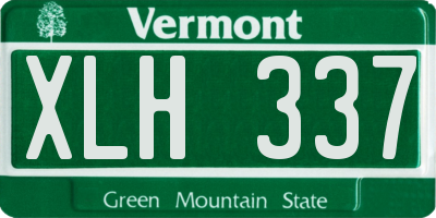 VT license plate XLH337