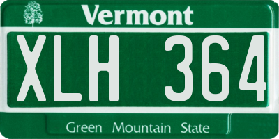 VT license plate XLH364