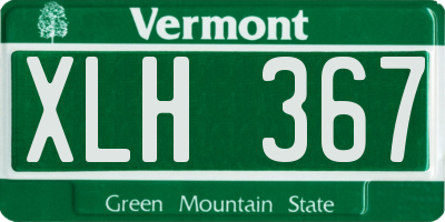 VT license plate XLH367