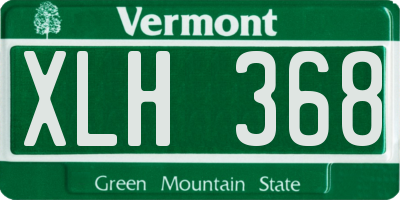 VT license plate XLH368