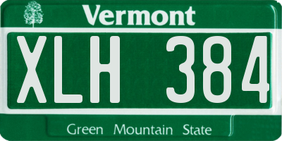 VT license plate XLH384