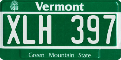 VT license plate XLH397
