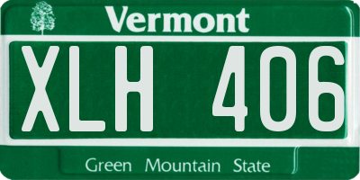 VT license plate XLH406
