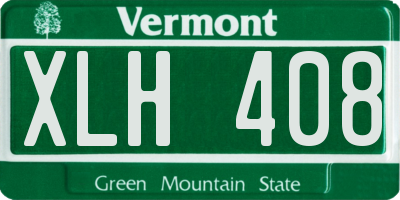 VT license plate XLH408