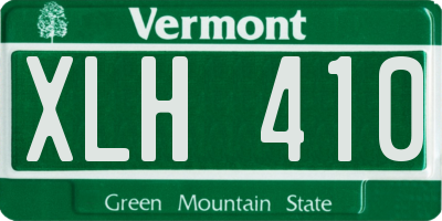 VT license plate XLH410