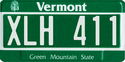 VT license plate XLH411
