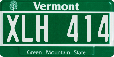 VT license plate XLH414