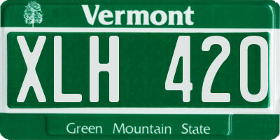 VT license plate XLH420