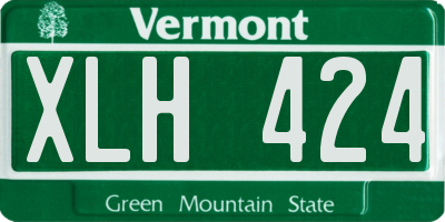 VT license plate XLH424