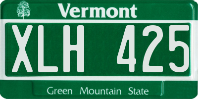 VT license plate XLH425