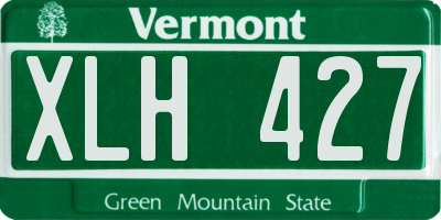 VT license plate XLH427