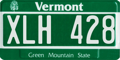 VT license plate XLH428