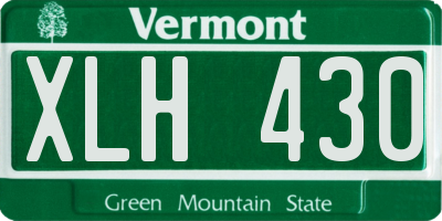 VT license plate XLH430