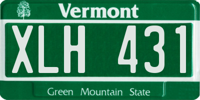 VT license plate XLH431