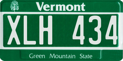 VT license plate XLH434