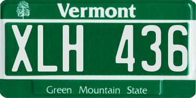 VT license plate XLH436