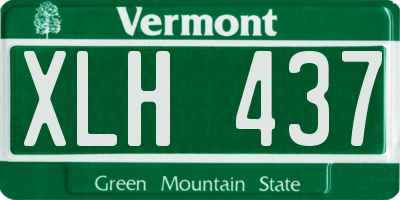 VT license plate XLH437