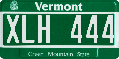 VT license plate XLH444