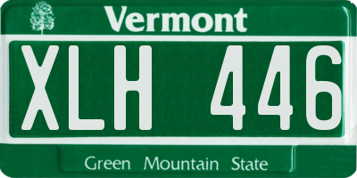 VT license plate XLH446