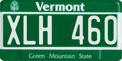 VT license plate XLH460