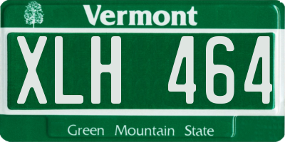 VT license plate XLH464
