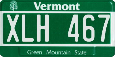 VT license plate XLH467