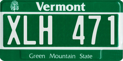 VT license plate XLH471