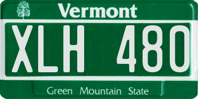 VT license plate XLH480