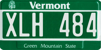 VT license plate XLH484