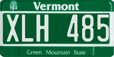 VT license plate XLH485