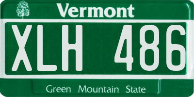 VT license plate XLH486