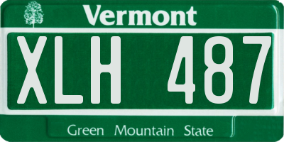 VT license plate XLH487