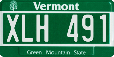 VT license plate XLH491