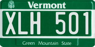 VT license plate XLH501