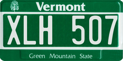 VT license plate XLH507