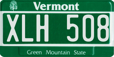 VT license plate XLH508