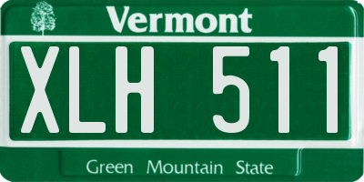 VT license plate XLH511